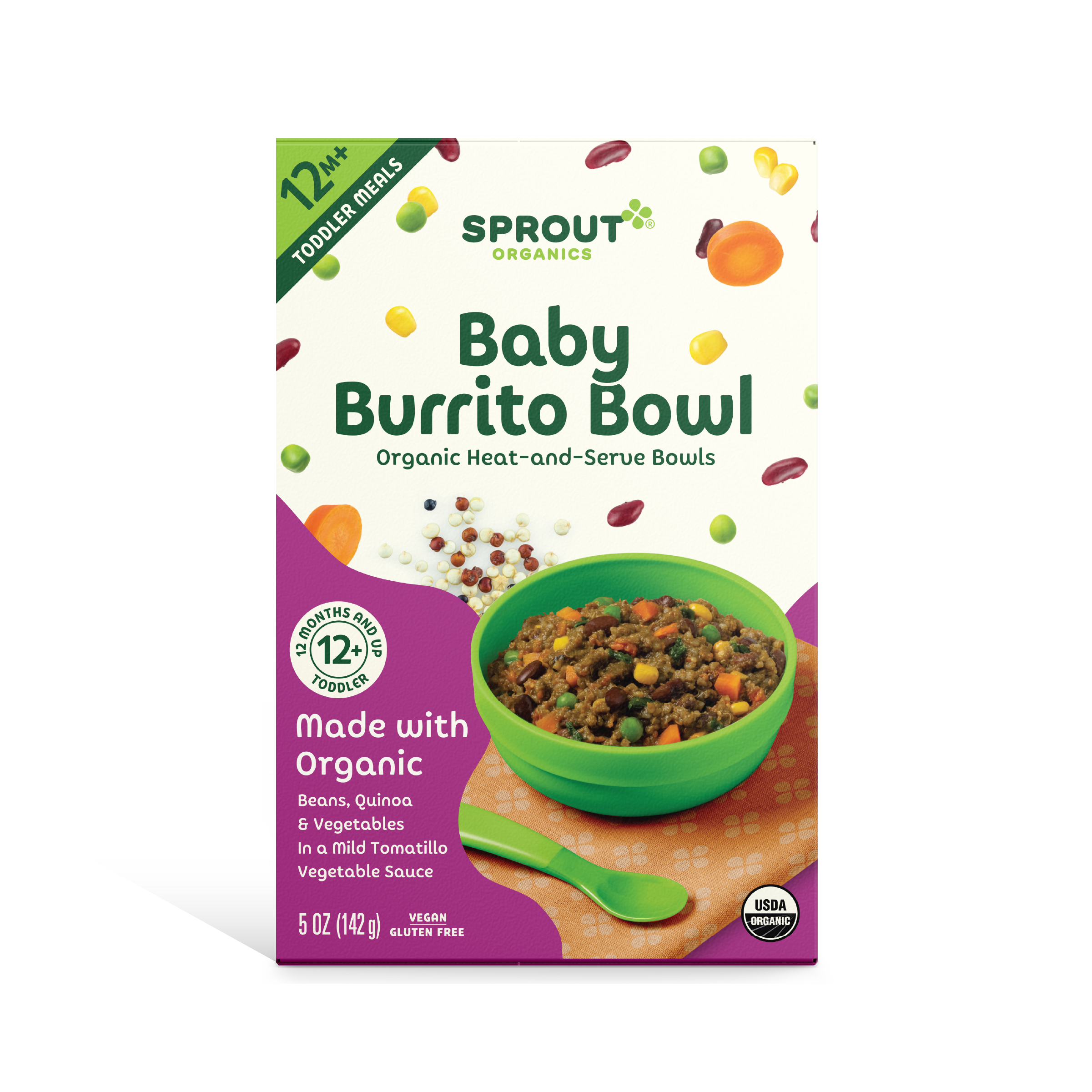 Organic Heat and Serve Bean Veggie Baby Meal – Sprout Organics