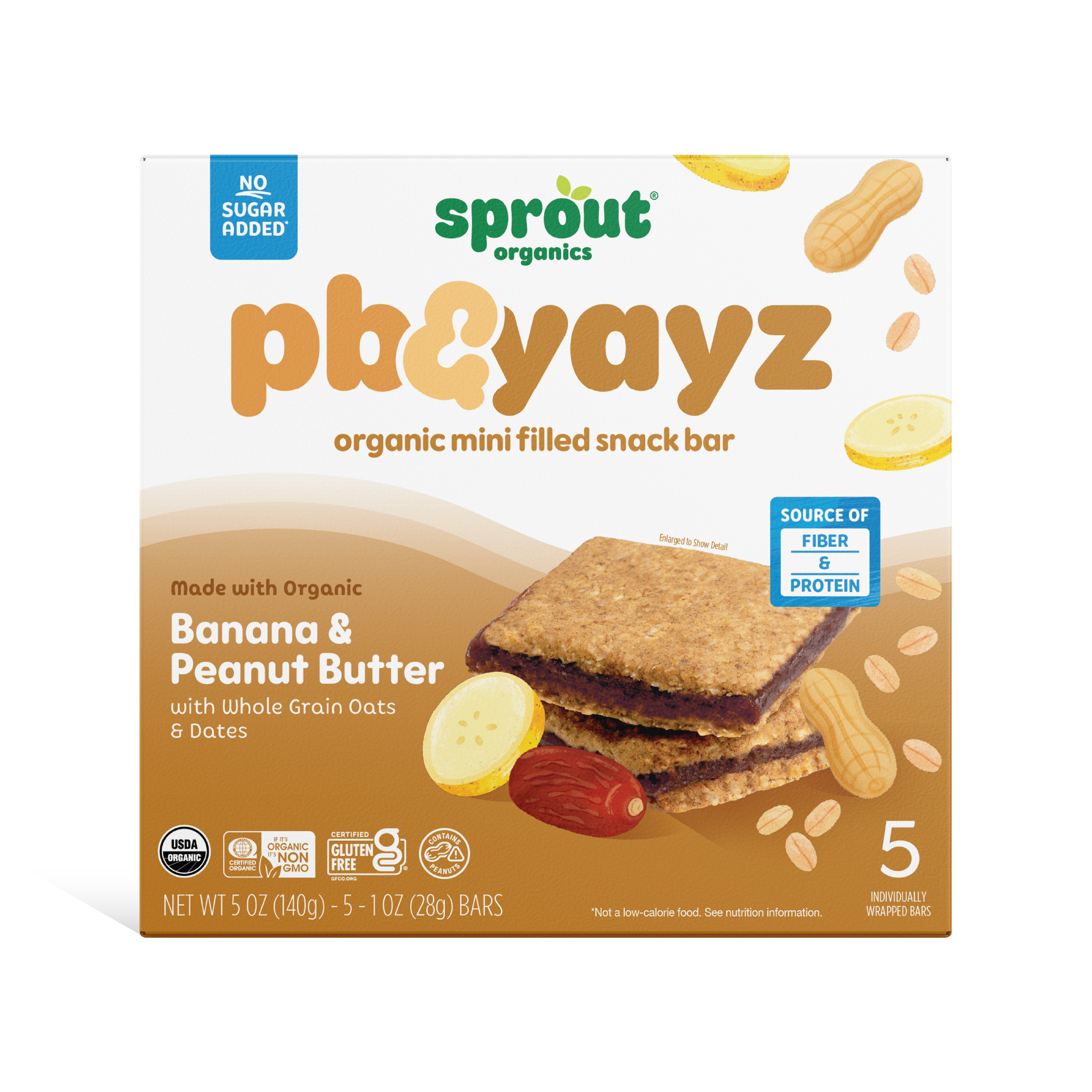 Organic Banana Filled Toddler Snack Bar – Sprout Organics