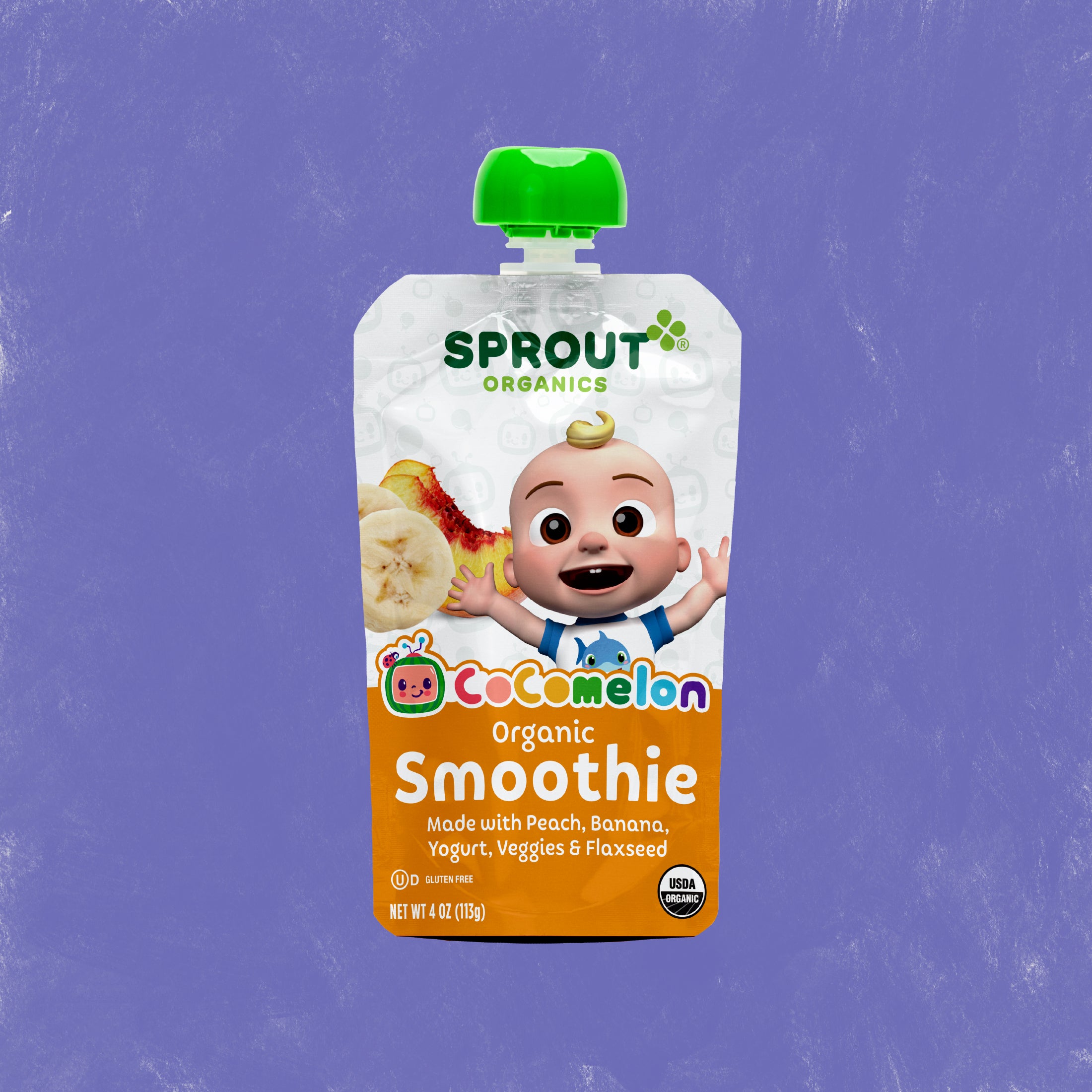 Peach Pie Smoothie for Toddler + Kids (2 hidden veggies!) - Baby Foode