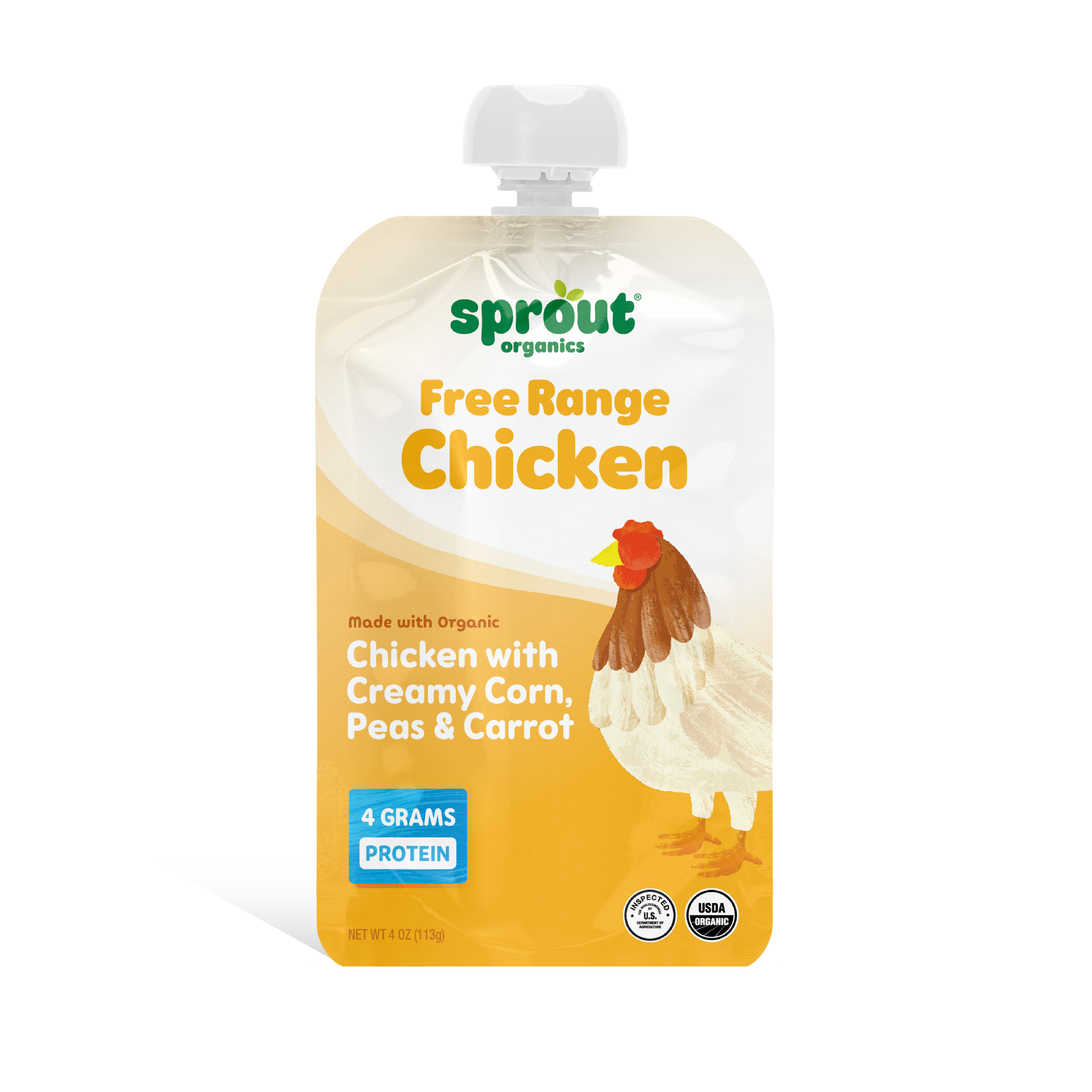 Free-Range Chicken, Creamy Corn & Peas