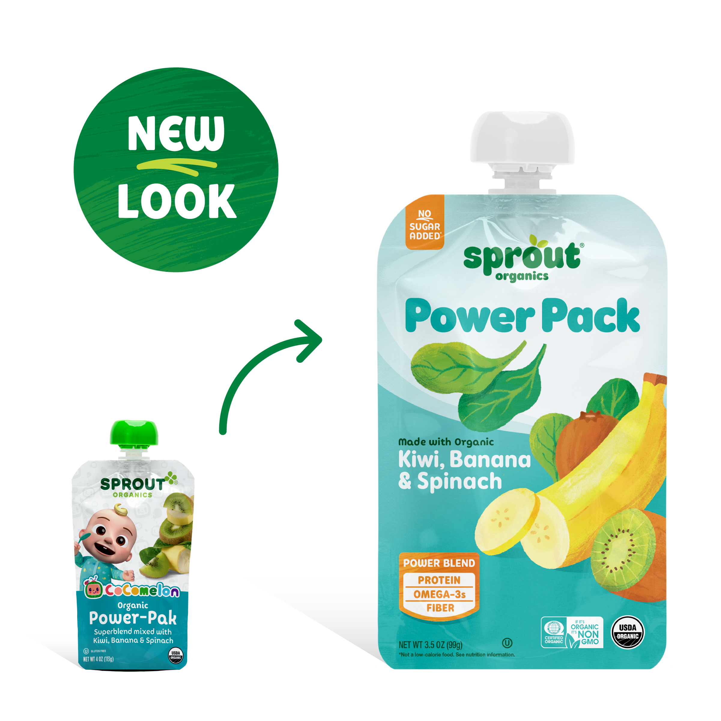 Kiwi, Banana & Spinach