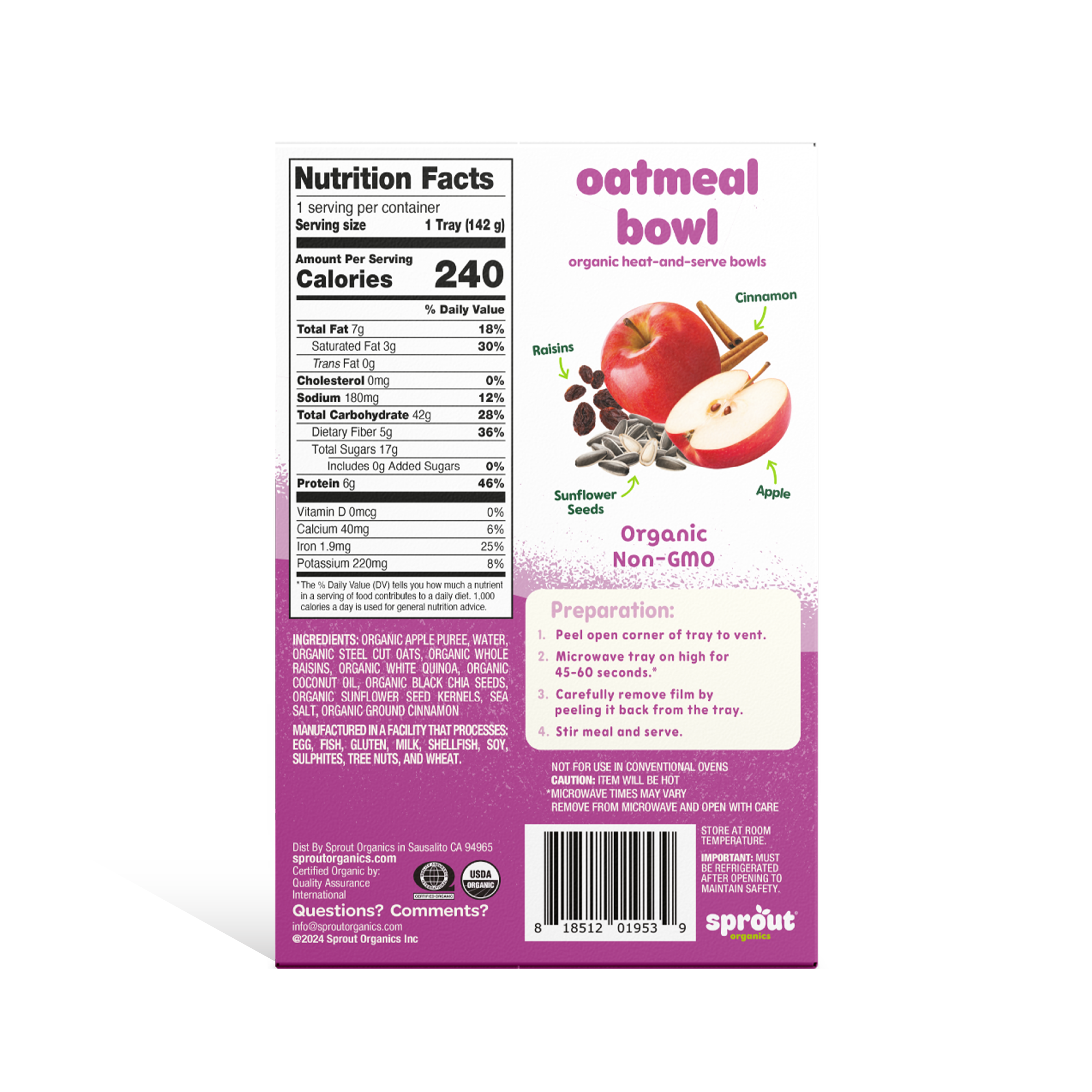 Apple Raisin Oatmeal