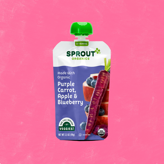 Purple Carrot Baby Food Pouches with Apple Blueberry